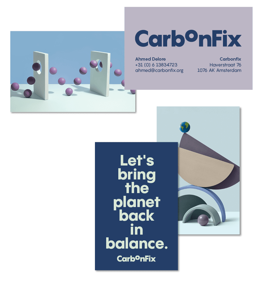 Carbonfix Businesscards Let's bring the planet back in balance