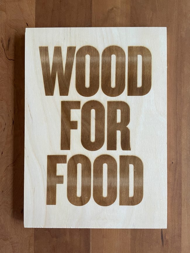Wood for Food thesis research cover Merel Witteman